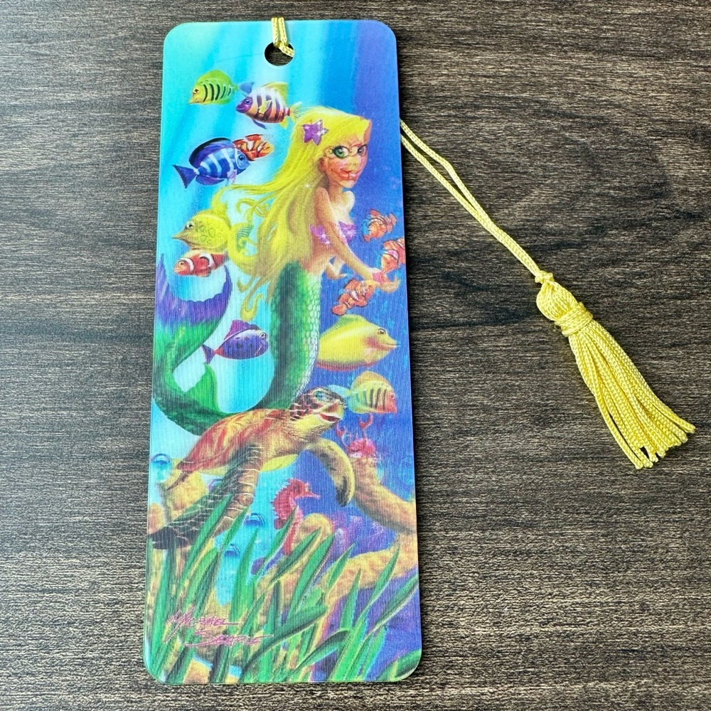 3D Mermaid / Under the Sea Bookmark by Artist Michael Searle - Bookmark Trendz